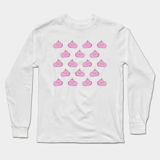 Pink unicorn cloud pattern Long Sleeve T-Shirt